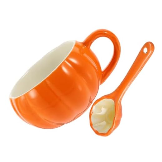 TIDTALEO 1 Juego Taza De Calabaza De Cerámica Taza De Leche De Otoño Taza De Café Casera Taza De Sopa De Cerámica Olla De Calabaza Tazas Cafe Tazón De Sopa Niño Víspera De Todos Los Santos