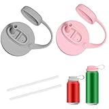 Deckel für Getränkedosen, Dosenabdeckungen für Soda-Pop-Dosen-Deckel, mit Strohhalm für gute Abdichtung (2 Stück)