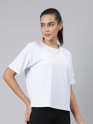 Image of XTEP Comfort Tech (Superior Comfort), Sports Elastic Tech (Superior Stretch), Regular Fit, Polyamide + Elastene, Short Sleeve, Running T-Shirt for Women