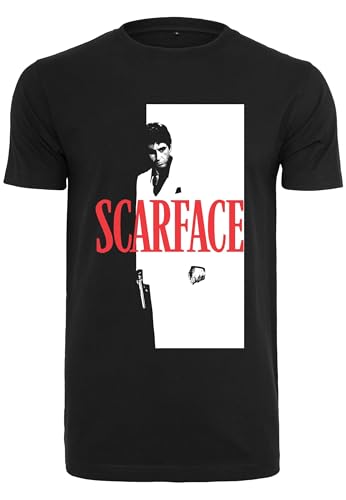 Merchcode Herren T-Shirt Scarface Logo Tee Black XS