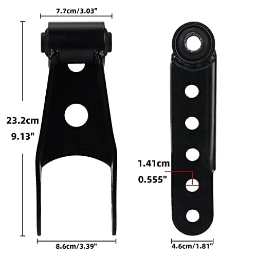 Parfyter Kit de manilha de queda traseira de suspensão de 2 polegadas 6400 compatível com Dodge Ram