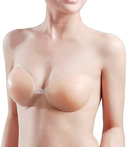 Reusable Backless & Strapless Silicone Bra with Adhesive for Support & Comfort