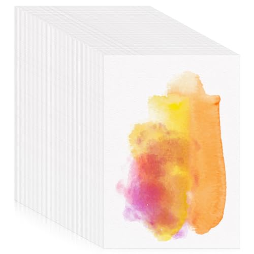 120 Sheets Watercolour Paper A5, 140 lb/300 GSM Cold Press Water Colour Paper for Students Adults Artists Drawing Painting Supplies Postcards, White