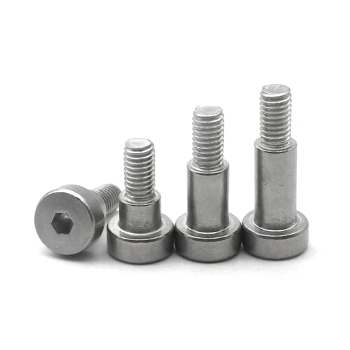 5pcs/lot 304 Stainless Steel Hexagon Hex Socket Cap Head Roller Bearing Shoulder Screw Bolt(40mm,D6x M5 (5pcs))