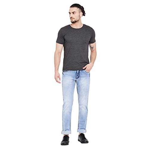 Image of Duke Men's Slim Jeans (SDD5082 L.Blue 30