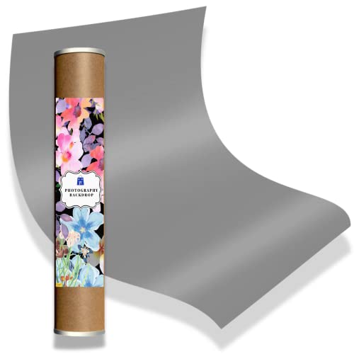 Royalkart PVC Photography Studio Lighting Backdrop Background Washable, for Food, Jewelry, Cosmetics, Small Product, Photo Pros & More 70 cm x 140 cm, Grey