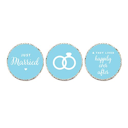 Andaz Press Chocolate Drop Labels Trio Baby Blue