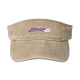 Winston-Salem Dashs Logo Washed Denim Sun Visor - Breathable Open Top for Casual Sport