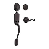 Kwikset 802AN/968LL-11P Venetian Bronze Arlington Dummy Handleset with Lido Lever