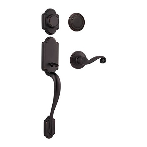 Kwikset 802AN/968LL-11P Venetian Bronze Arlington Dummy Handleset with Lido Lever