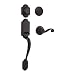 Kwikset 802AN/968LL-11P Venetian Bronze Arlington Dummy Handleset with Lido Lever