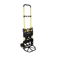 STANLEY 2-in-1 klappbare Sackkarre & Transportwagen, Tragkraft 70/137 kg, SXWTD-FT585, Plattformwagen, Paketwagen, Abmessungen Plattform 134 x 44cm, Abmessungen Aluminiumplatte 39 x 29cm