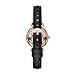 Fossil Women's Watch, Carlie Mini Quartz Stainless Steel and Leather Three-Hand Watch for Women, Color: Rose Gold, Black