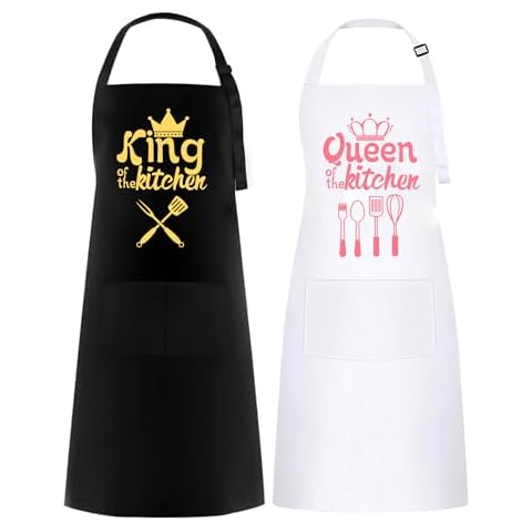 Mr and Mrs Aprons for Couples Cooking Cover