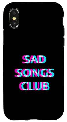 Sad Songs Club Dark Alt Indie Aesthetic Emotional Depressing �X�}�z�P�[�X iPhone X/XS �p