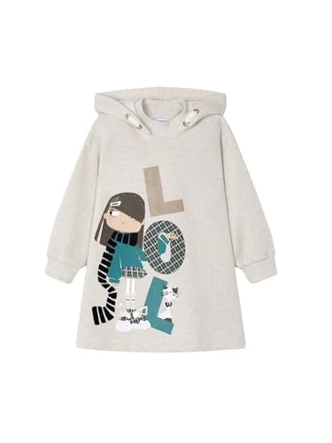 Mayoral Vestito Da Ragazza, Grigio (Piedra Vig), 2 Anni