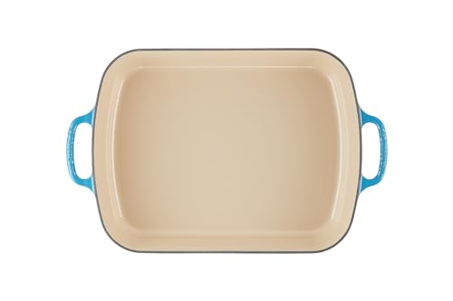 Image of Le Creuset Enameled Cast Iron Rectangular Roaster, 5.25 qt., Marseille | 5.25 qt. (9.8 inch x 13 inch)
