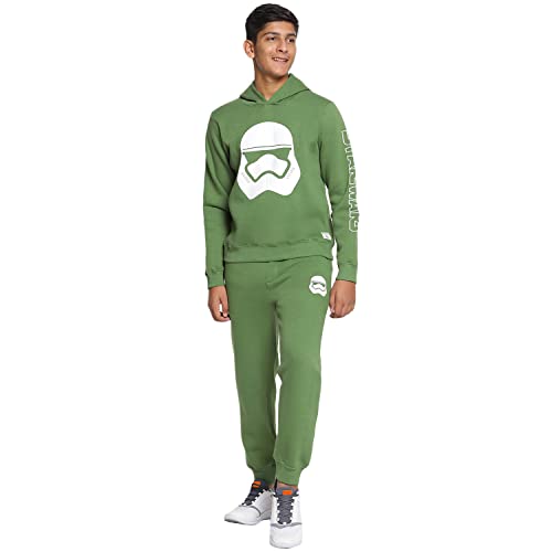 Image of Li'l Tomatoes Boys Fleece Winter Tracksuit Set | Full Sleeve Sweatshirt & Track Pant | Soft & Warm | 7-16 Years