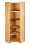 BioKinder Eckregal Regal Holzregal Kinderregal Eckstand Lara aus zertifiziertem Massivholz Erle 200 x 35 x 70 cm