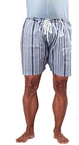 Image of Men's Lattha Traditional Pure Cotton Underwear aka Patta wala Janghiya, Dhari wala / Striped Undergarment, Khadi Latthe Ka Jangia, Nicker,Chaddi; Nade wala kachha with wide Miyani /Asan & Back Pocket & Drawstring /Nada
