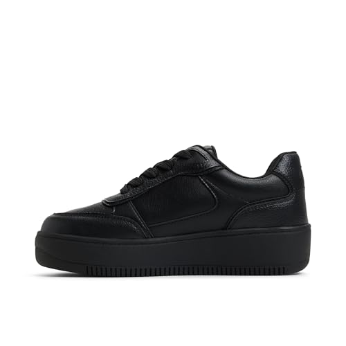 Call It Spring Women's Freshy Vegan Sneaker, Black by Call It Spring - Used condition - US$26.54