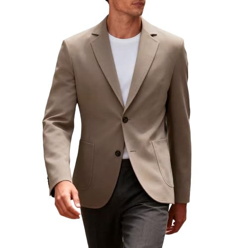 Blazer léger homme veste de sport coupe sur mesure col cranté chic