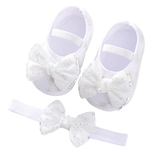 Baby Shoes Fashion Soft Sole Infant Shoes Pearl Dress Flower Princess Shoes Infant Shoes Size 4 Shoes for Baby Girls