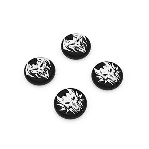 PlayVital Lich Demons Thumb Grip Caps for PS5/4 Controller, Silicone Analog Stick Caps Cover for Xbox Series X/S, Thumbstick Caps for Switch Pro Controller