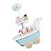 VOSAREA Crème Glacée Jouet Panier Ensemble Enfants à Faire Semblant De Glace Alimentaire- Crème Camion Cadeau pour Filles Et Garçons