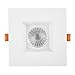 Maxxima 4 in. Low Kelvin Ultra-Thin Square Recessed Anti-Glare LED Downlight, Canless IC Rated, 1200 Lumens, 5 Color Temperature Selectable 2200K/2400K/2700K/3000K/3500K, Dimmable, J-Box Included