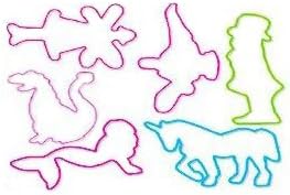 MYSTIC Fairies, Mermaid, Unicorn, etc Zany Bandz Rubber Bands Bracelets 24pk