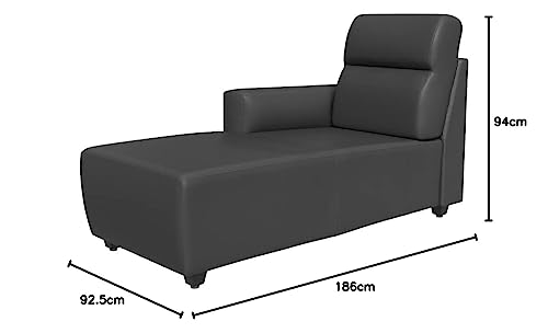 Image of Wakefit Sofa Set for Living Room | 3 Year Warranty | L Shape Sofa, Sofa Set, Wooden Sofa Set for Living Room, 3 Seater Sofa + Left Aligned Chaise - Belize (Fabric, Marble Grey)