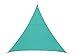 Toldo vela parasol triangular 4 x 4 x 4 m, en tela impermeable - Color AZUL ESMERALDA