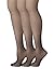 Hanes Womens Set of 3 Silk Reflections Control Top RT Pantyhose, C/D, Classic Navy