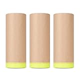 VECOPE 3-Piece Set,Pre- Masking Paper Protection Covering Cloth Tape | for Automotive Covering Paint