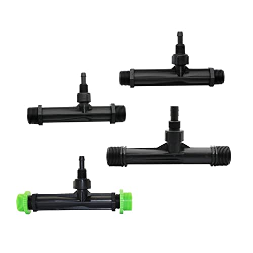 XINHUIPART Adaptador de fontanería de jardín de 2.5 cm, 3/10.2 cm, 1/5.1 cm tubo Venturi accesorios de riego y fertilización de jardín Aplicador de fertilizantes Venturi Herramientas agrícolas 20