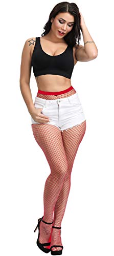 Women's Fishnet Stockings Sexy Tights High Waisted Pantyhose4