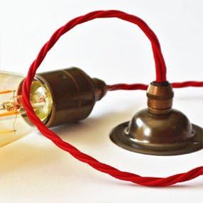 Lamp holder Edison Screw Cord Grip (Antique) - Image 5