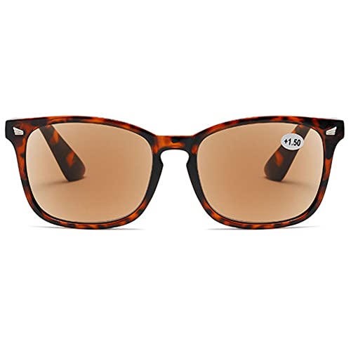 MAGIMODAC Womens Mens Reading Glasses Sunglasses Readers UV400 Protection Tortoiseshell 2.5+, 132 mm x 41 mm