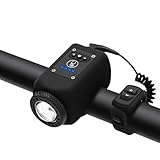 CBDYWVR Blaze Horn for Bike, 2 in 1 Bike Light & Horn, 110 dB, 5 Sound Modes, IPX5 Waterproof, USB Rechargeable (Black)