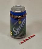 Sprite Can with Straw Porcelain Hinge Box