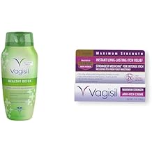 Vagisil Feminine Wash and Anti-Itch Cream Bundle, Includes 12 Fl Oz Body Wash and 1 oz Maximum Strength Cream
