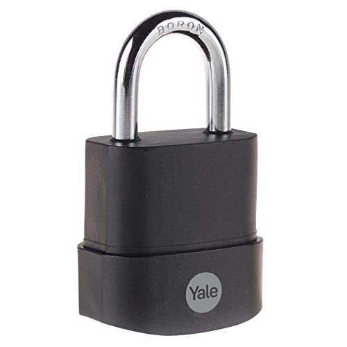 Yale - Y227B/45/122/1 Maximum Security 45mm Protector Weatherproof Padlock - Open Boron Shackle - 3 Keys