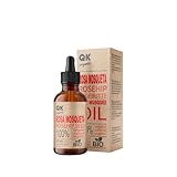 QKnatur - Aceite de Rosa Mosqueta 100% Puro Orgánico Vegano - 50 ml - Para Cicatrices y Estrías - Antiarrugas y Antiedad- BIO Vegetal - Prensado en Frío