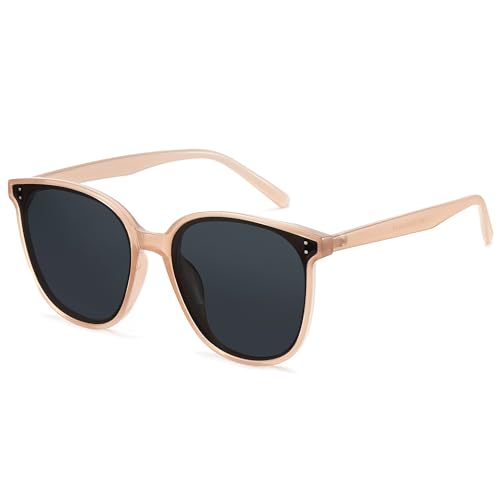 Image of Cyxus Oversized Cat Eye Sunglasses for Women Polarized Lens UV Protection for Beach Music Festivals Shopping 1902
