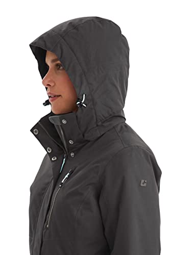 Killtec Damen Funktionsparka Mit Abzippbarer Kapuze Alisi, schwarz, 46, 32730-000