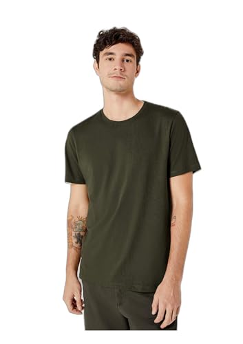 Camiseta Básica Masculina Manga Curta Em Malha H+ - Verde M
