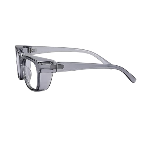 Image of FAMOUS Prescription Safety Eyeglasses Frame Polycarbonate Protective Frame Replaceable Lenses Single Vision, Bifocal & Progressive Lens Compatible Unisex Design