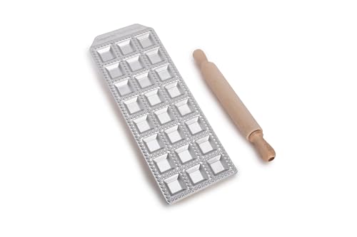Imperia Raviolamp Ligne Classique. Moule à raviolis Fabriquè en Italie. Accessoire pour machine à pâtes. Accessoire de cuisine pour pâtes fraîches. Avec...