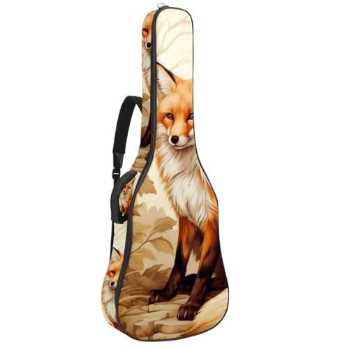JRHEJTFZ Housse pour guitare acoustique de 1,9 cm d’épaisseur – Imperméable – Durable et élégant – Motif renard amusant, Multicolore., 42.9×16.9×4.7 in, Motif imprimé tendance - Les Beatles, Paul McCartney, John Lennon, RIngo Starr, George Harrison JRHEJTFZ Housse pour guitare acoustique de 1,9 cm d'épaisseur - Imperméable - Durable et élégant - Motif renard amusant, Multicolore., 42.9x16.9x4.7 in, Motif imprimé tendance